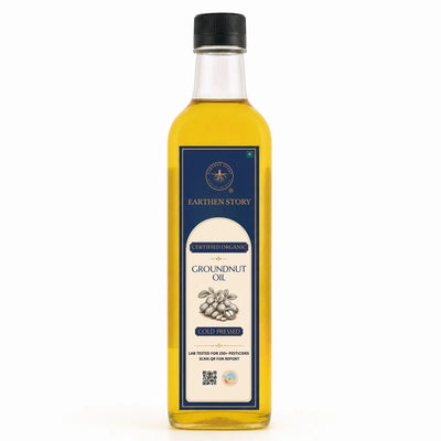 Earthen Story Cold Pressed Groundnut Oil - front of pack
