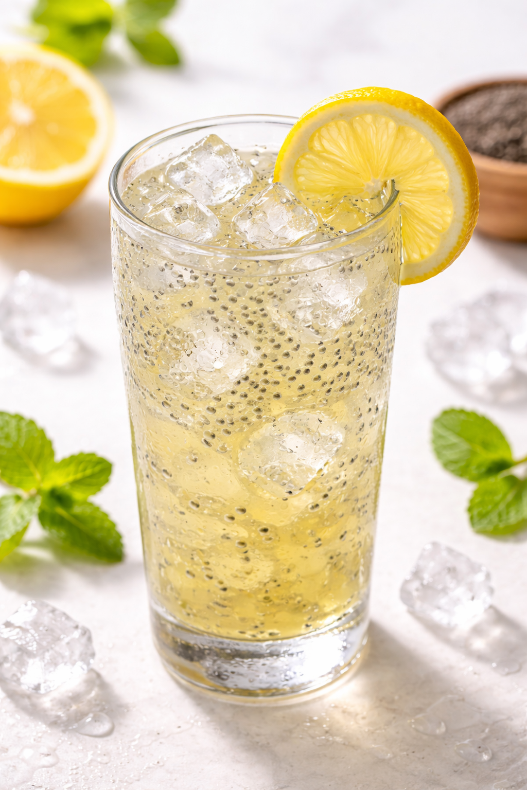 Finished drink in glass