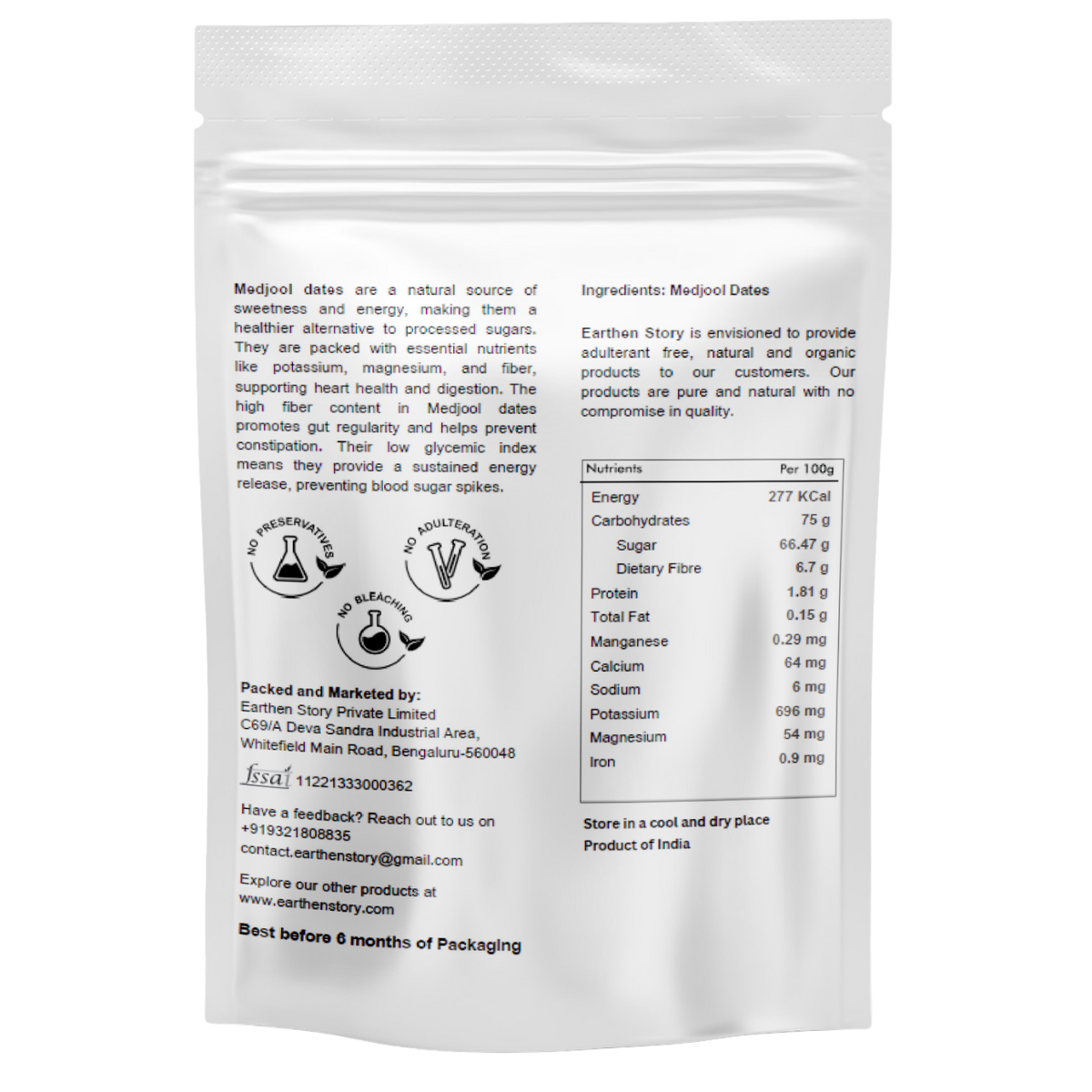 Premium Medjool Dates, 500g