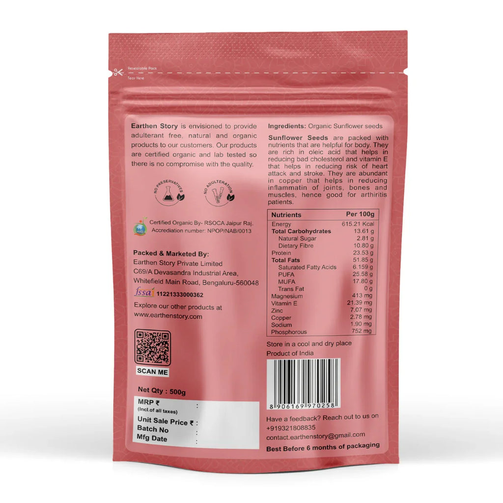 Organic Sunflower seeds