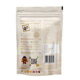 Earthen Story Ajwa Dates 500g pouch back showing ingredients, nutrition facts, founder promise and contact details