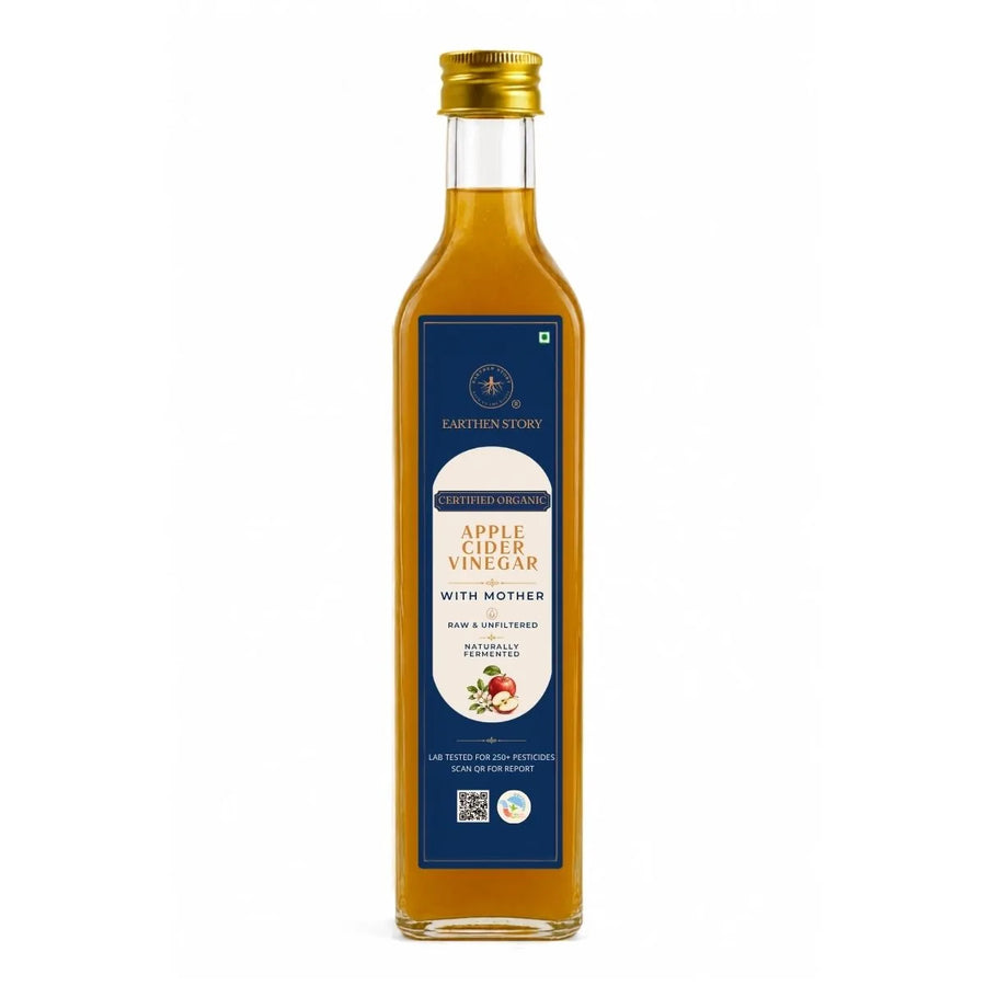Earthen Story Organic Apple Cider Vinegar 500 ml - front of pack