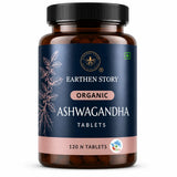 Earthen Story Organic Ashwagandha Tablets 120 Tablets - front of pack