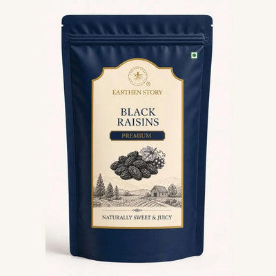 Earthen Story Black Raisins - front of pack