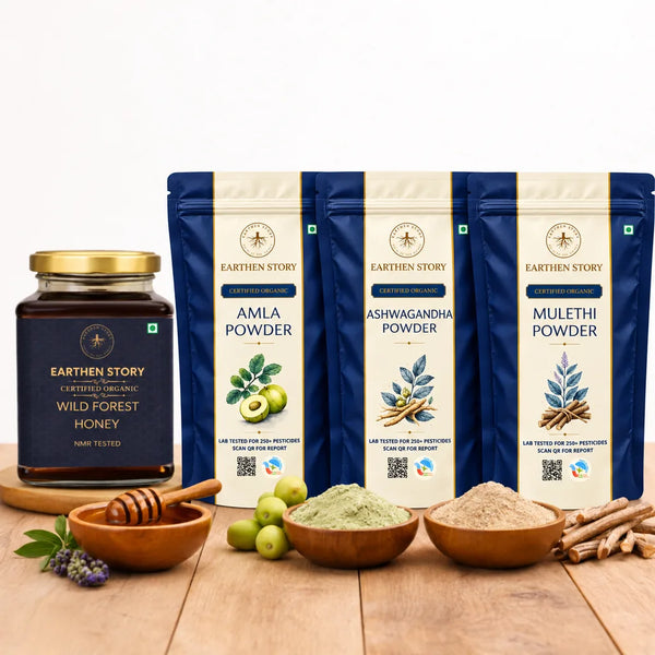 Earthen Story Immunity & Strength Bundle - front of pack