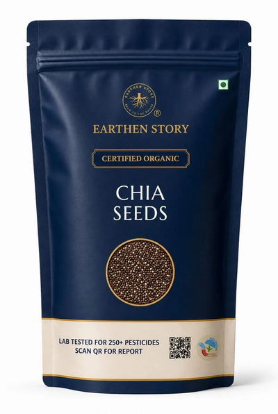 Earthen Story Organic Chia Seeds - front of pack