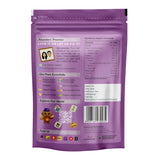 Earthen Story Organic Chia Seeds resealable pouch back with nutrition facts, ingredients, and brand information