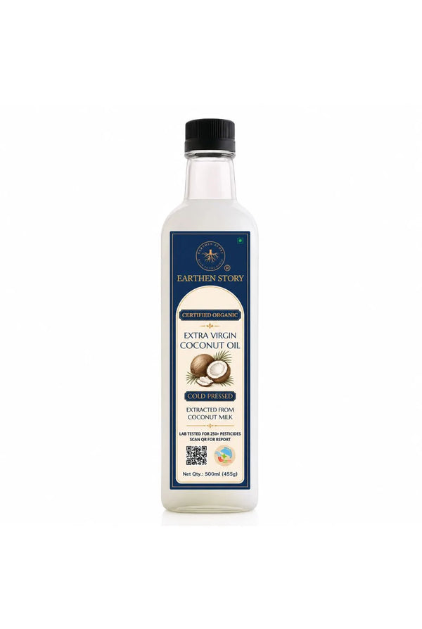 Earthen Story Extra Virgin Coconut Oil - front of pack