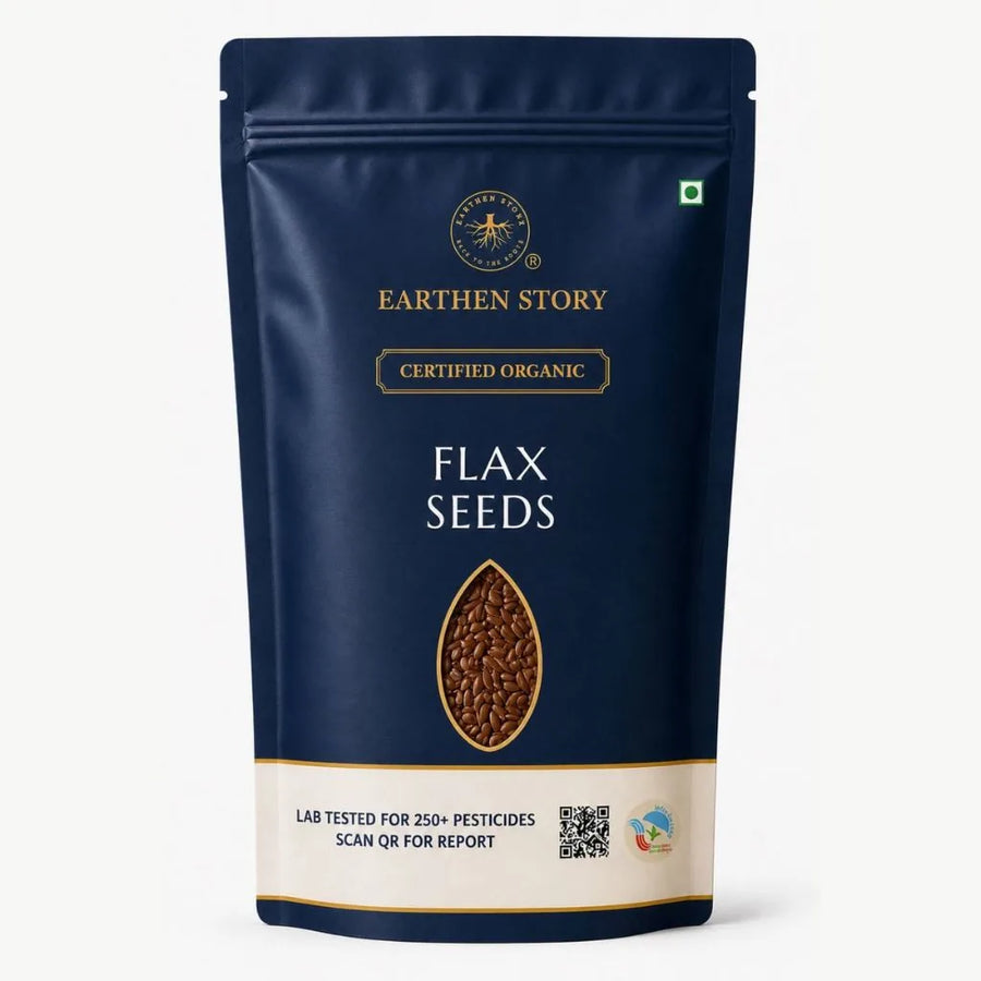 Earthen Story Organic Flax Seeds - front of pack