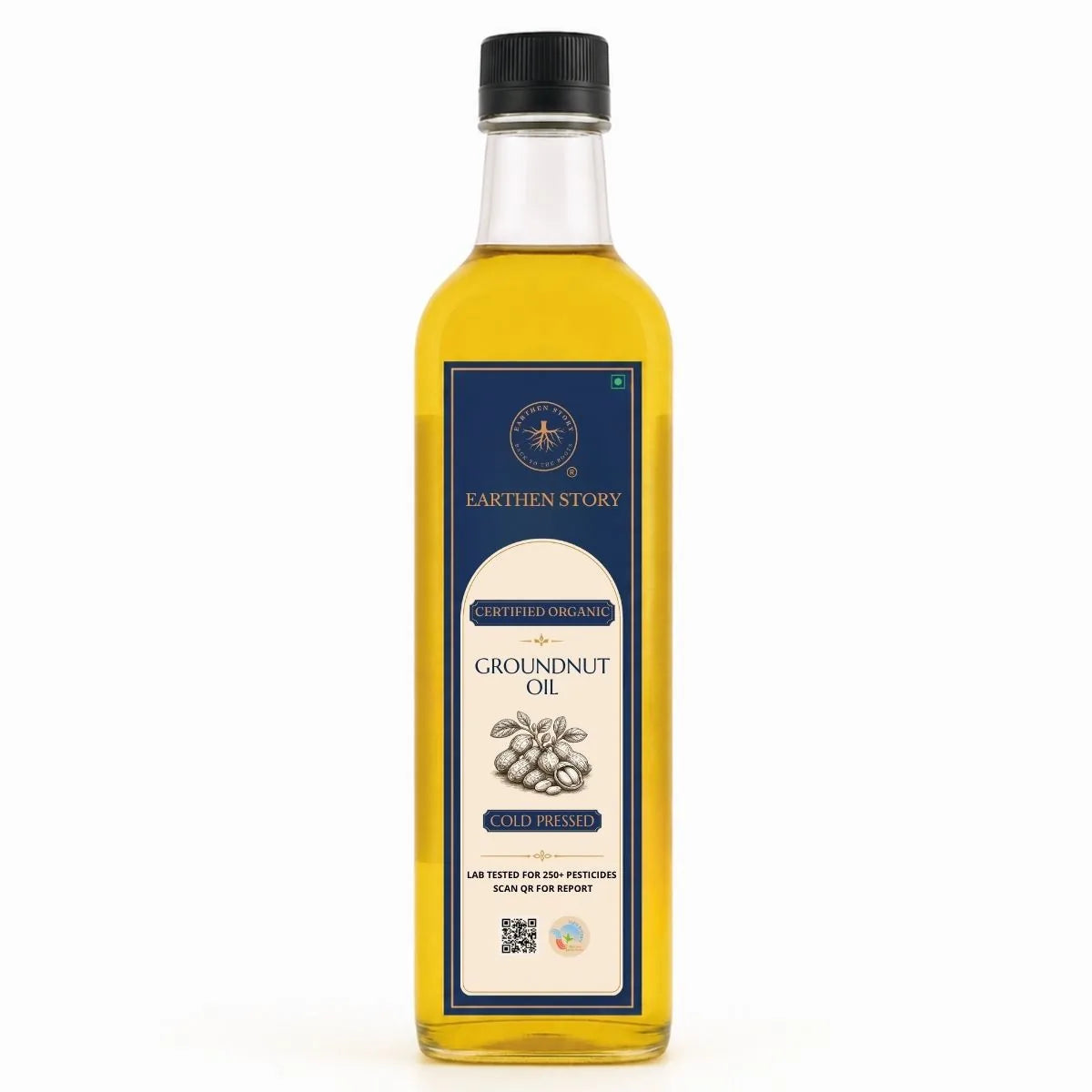 Earthen Story Cold Pressed Groundnut Oil - front of pack
