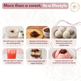 Six creative ways to use organic gulkand - in beverages, spreads, desserts, sherbets, parfaits, and ice cream