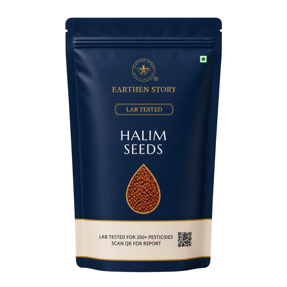 Earthen Story Halim Seeds - front of pack