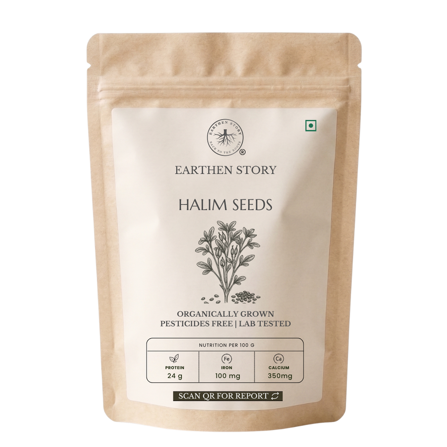 Earthen Story Halim Seeds 500g front packshot