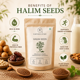 Halim Seeds benefits showing iron fibre energy stamina hair skin and plant based nutrition
