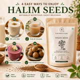 Halim Seeds usage ideas for milk sesame coconut smoothies and traditional recipes