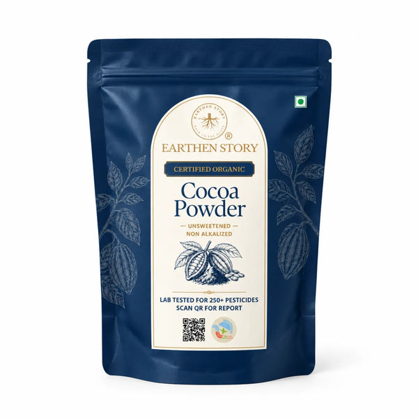 Earthen Story Organic Cocoa Powder - front of pack