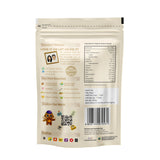 Earthen Story Organic Quinoa Seeds 500g pouch back with nutrition facts, ingredients, and certifications