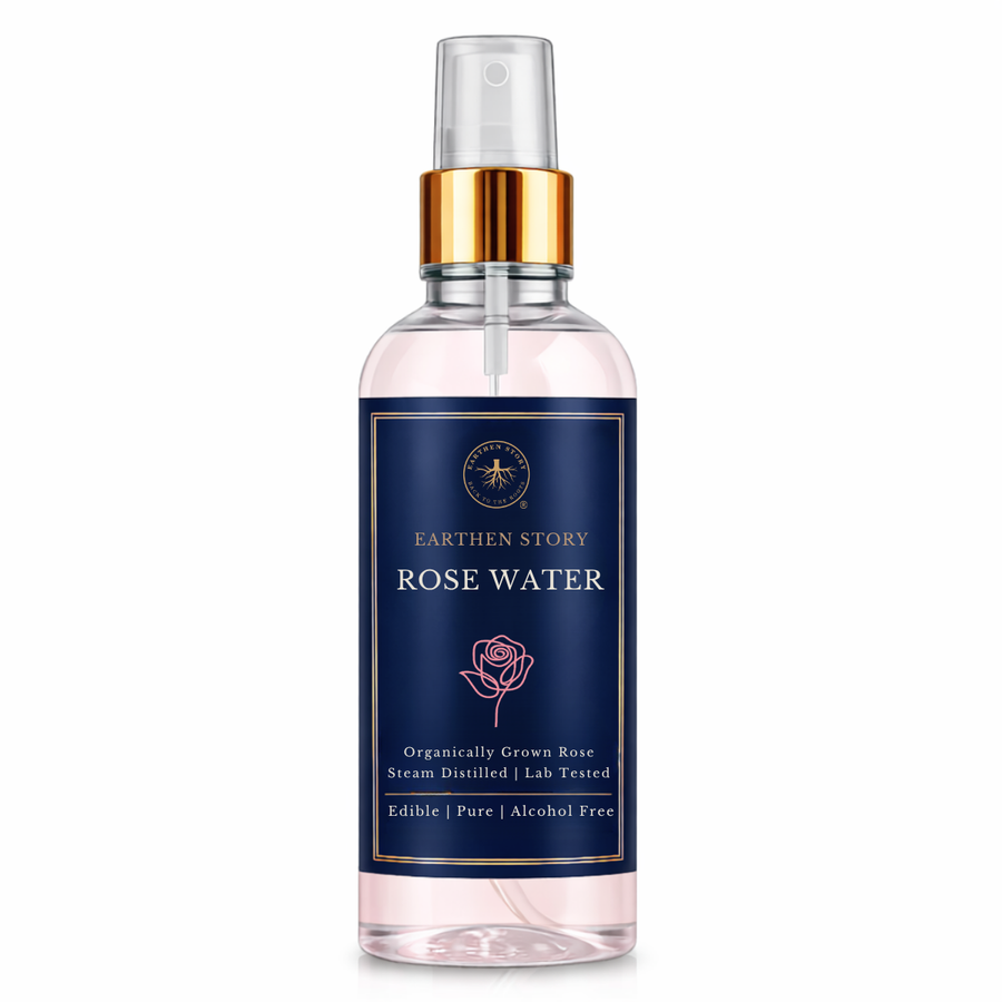Earthen Story Rose Water 200ml front bottle packshot