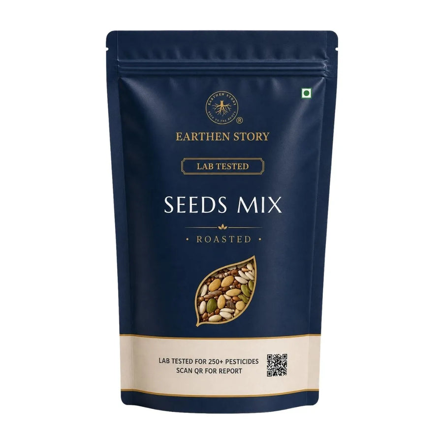 Earthen Story Organic Roasted Seeds Mix 500 g - front of pack