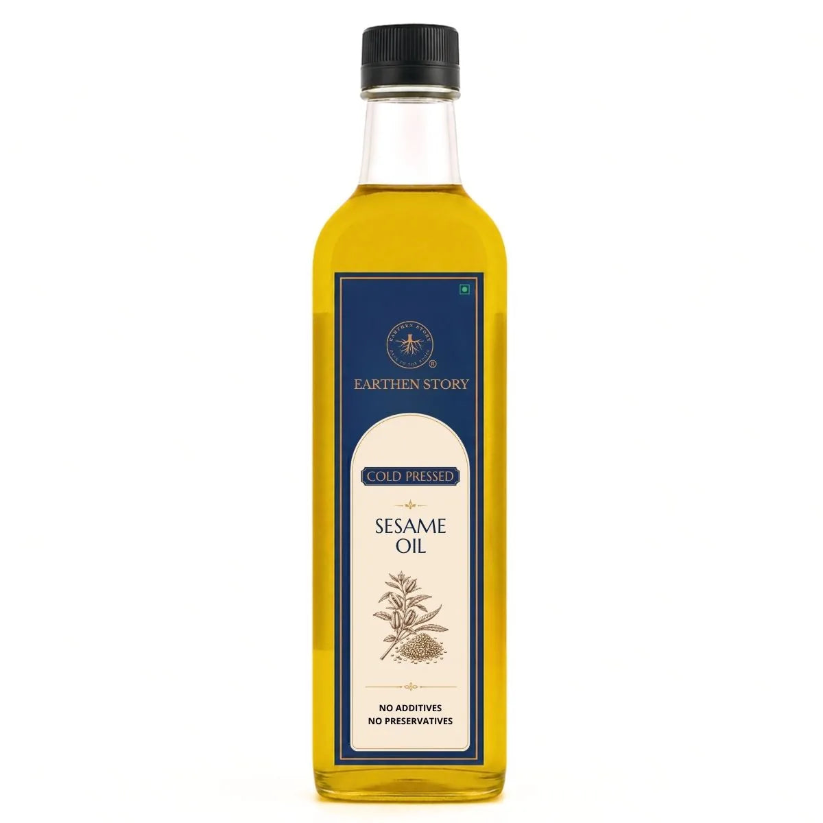 Earthen Story Cold Pressed Sesame Oil - front of pack