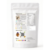Earthen Story Organic Spirulina Powder 100g back label with nutrition and product details