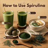 How to use Spirulina Powder in smoothies juices curd bowls energy bites and recipes