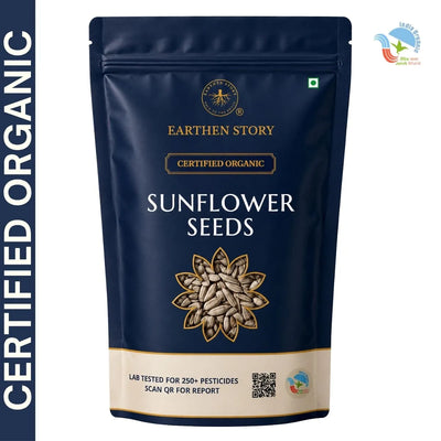 Earthen Story Organic Sunflower Seeds - front of pack