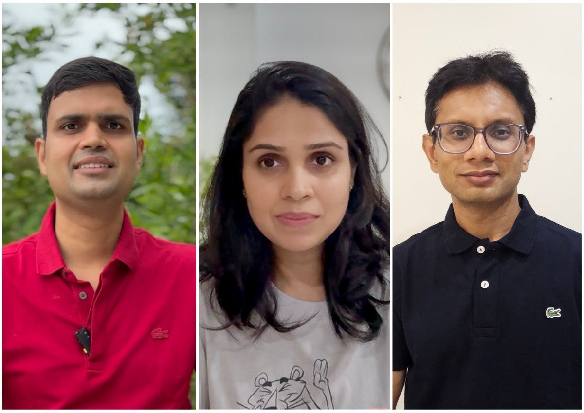 Ashish, Shashank and Shivangi - co-founders of Earthen Story